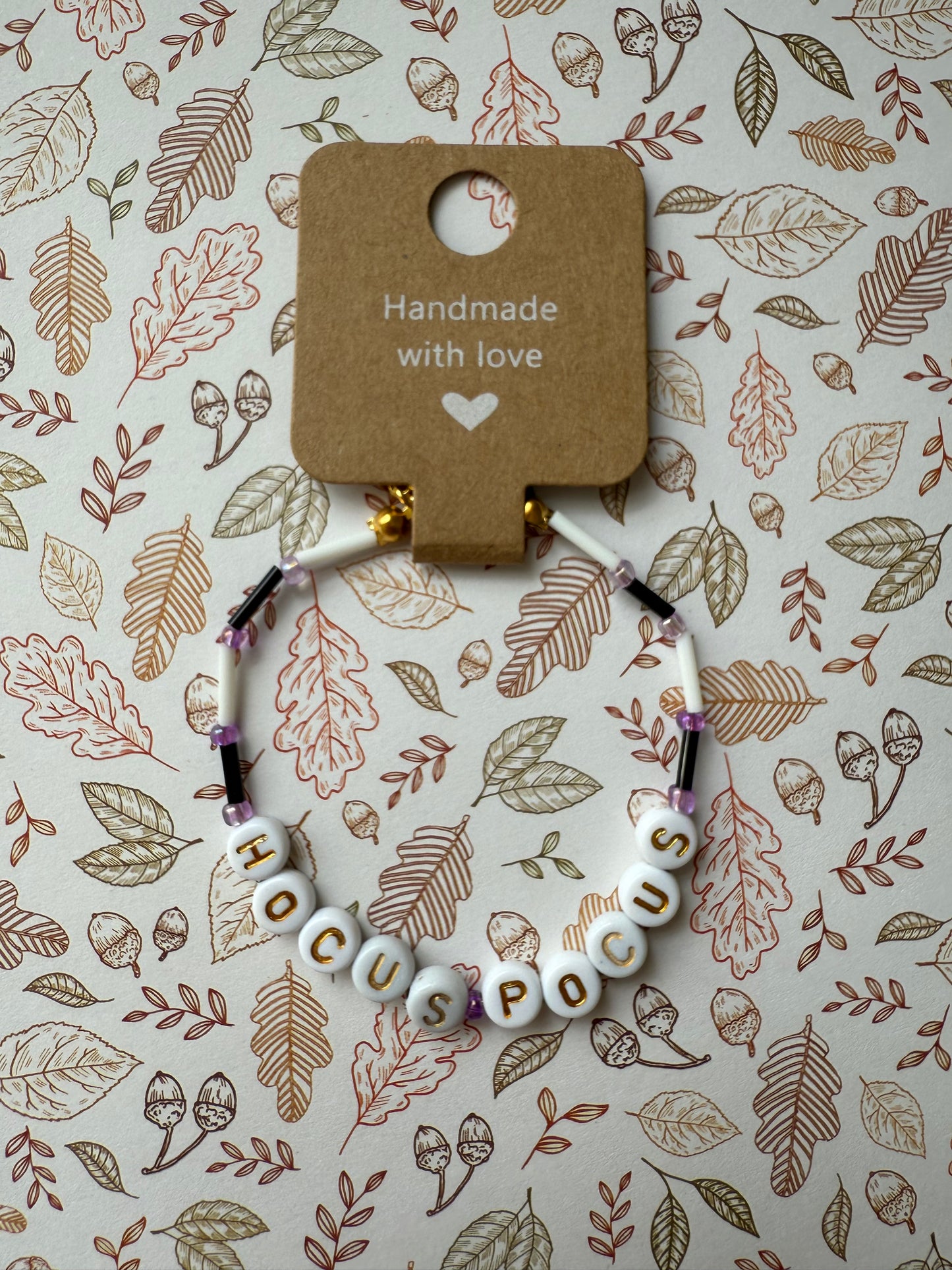 Halloween beaded bracelet