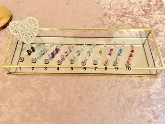 'Thank you' beaded charm