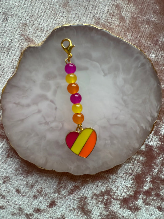 LGBTQIA+ 'Pansexual' flag charm