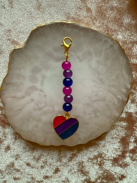 LGBTQIA+ 'Bisexual' flag charm