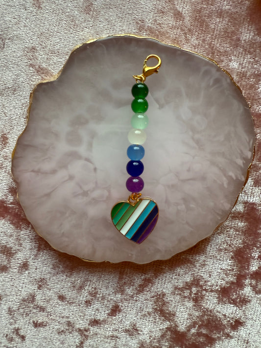 LGBTQIA+ 'Gay Men' flag charm
