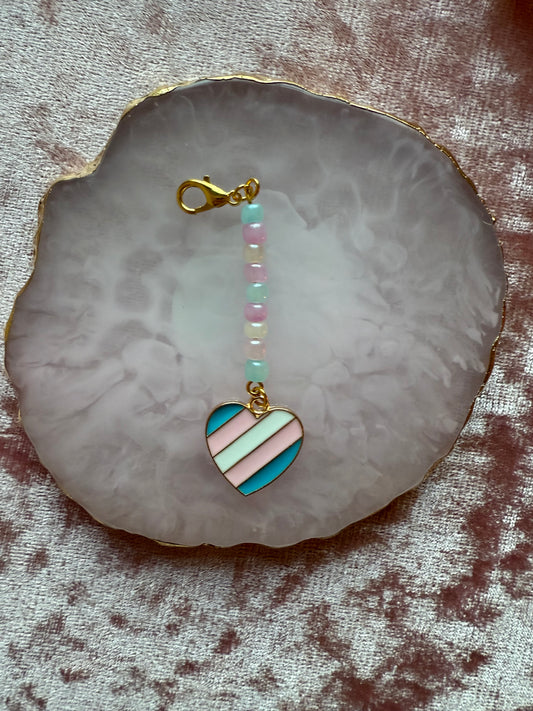 LGBTQIA+ 'Transgender' flag charm