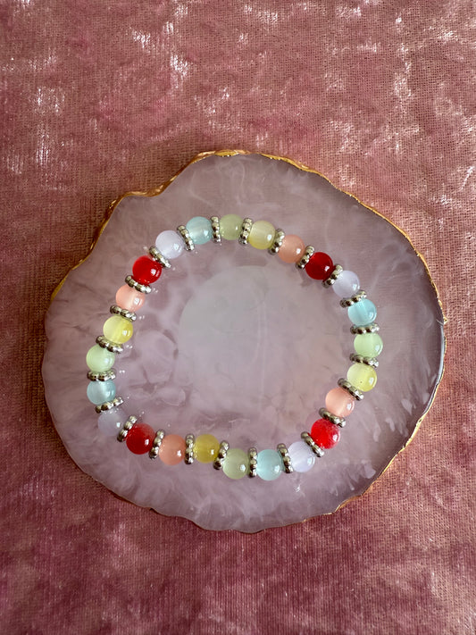 LGBTQIA+ Beaded Bracelet with clasp