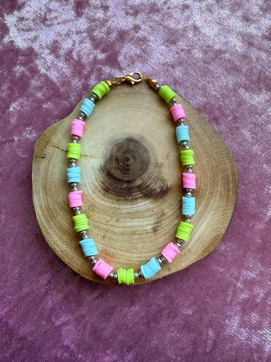 Clay Beaded Anklet
