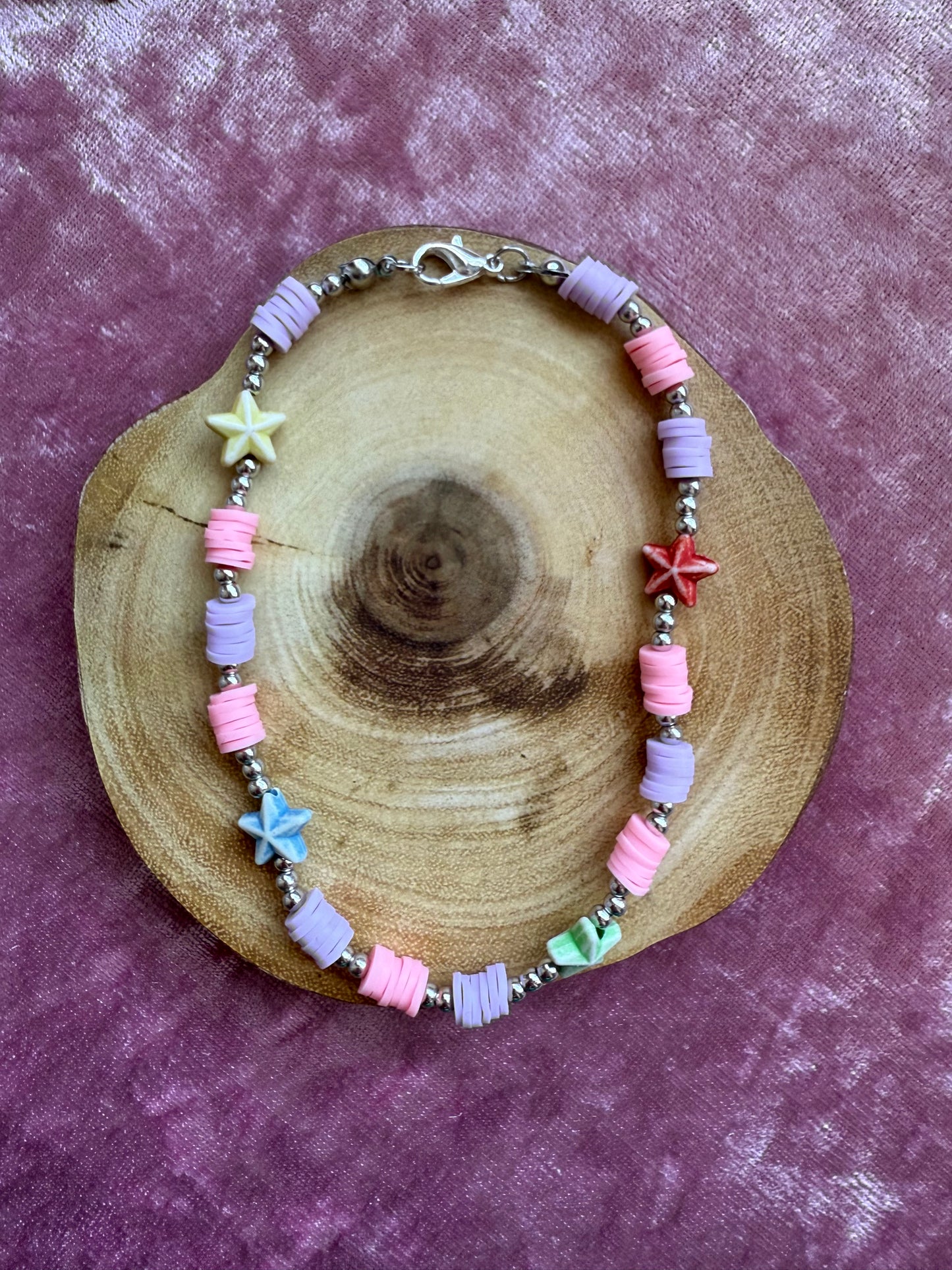 Clay Beaded Anklet