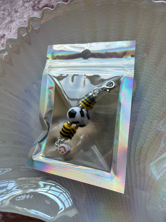 Football team bag / zip charm