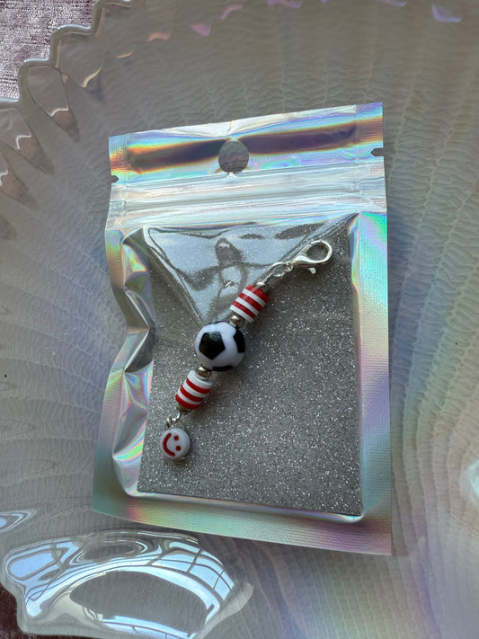 Football team bag / zip charm
