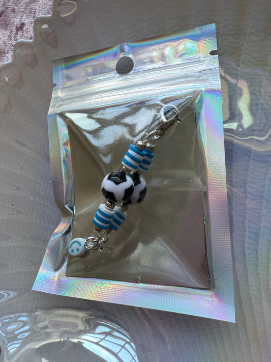 Football team bag / zip charm