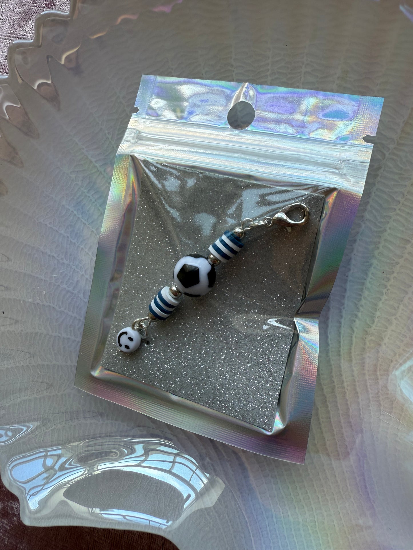 Football team bag / zip charm