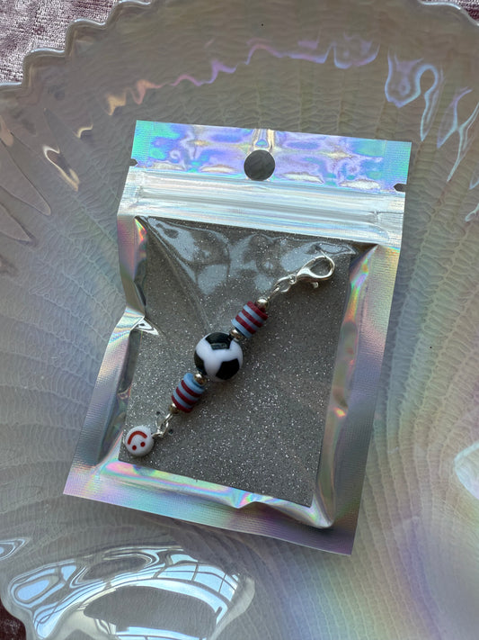 Football team bag / zip charm