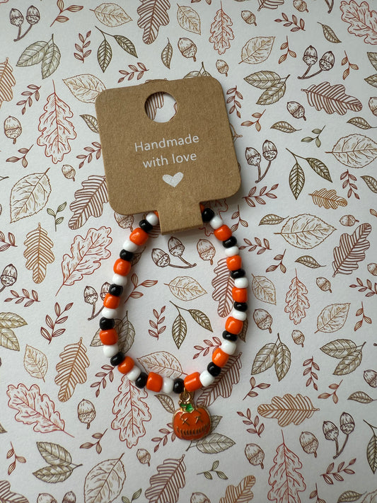 Halloween beaded bracelet