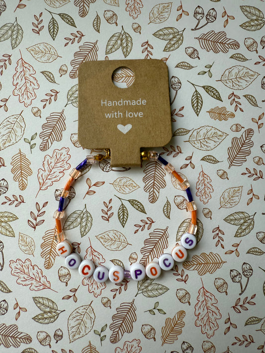 Halloween beaded bracelet