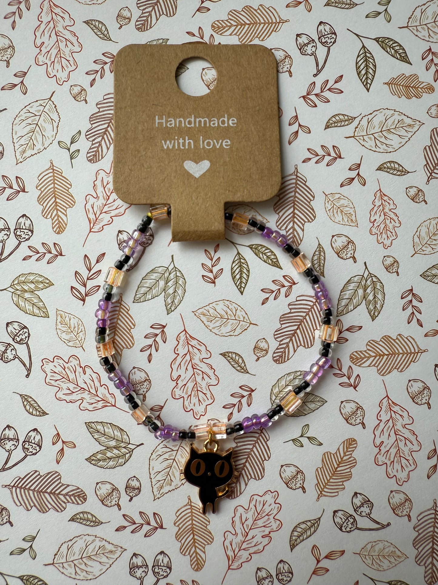 Halloween beaded bracelet