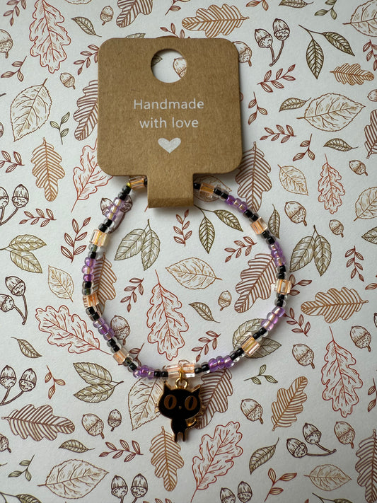 Halloween beaded bracelet