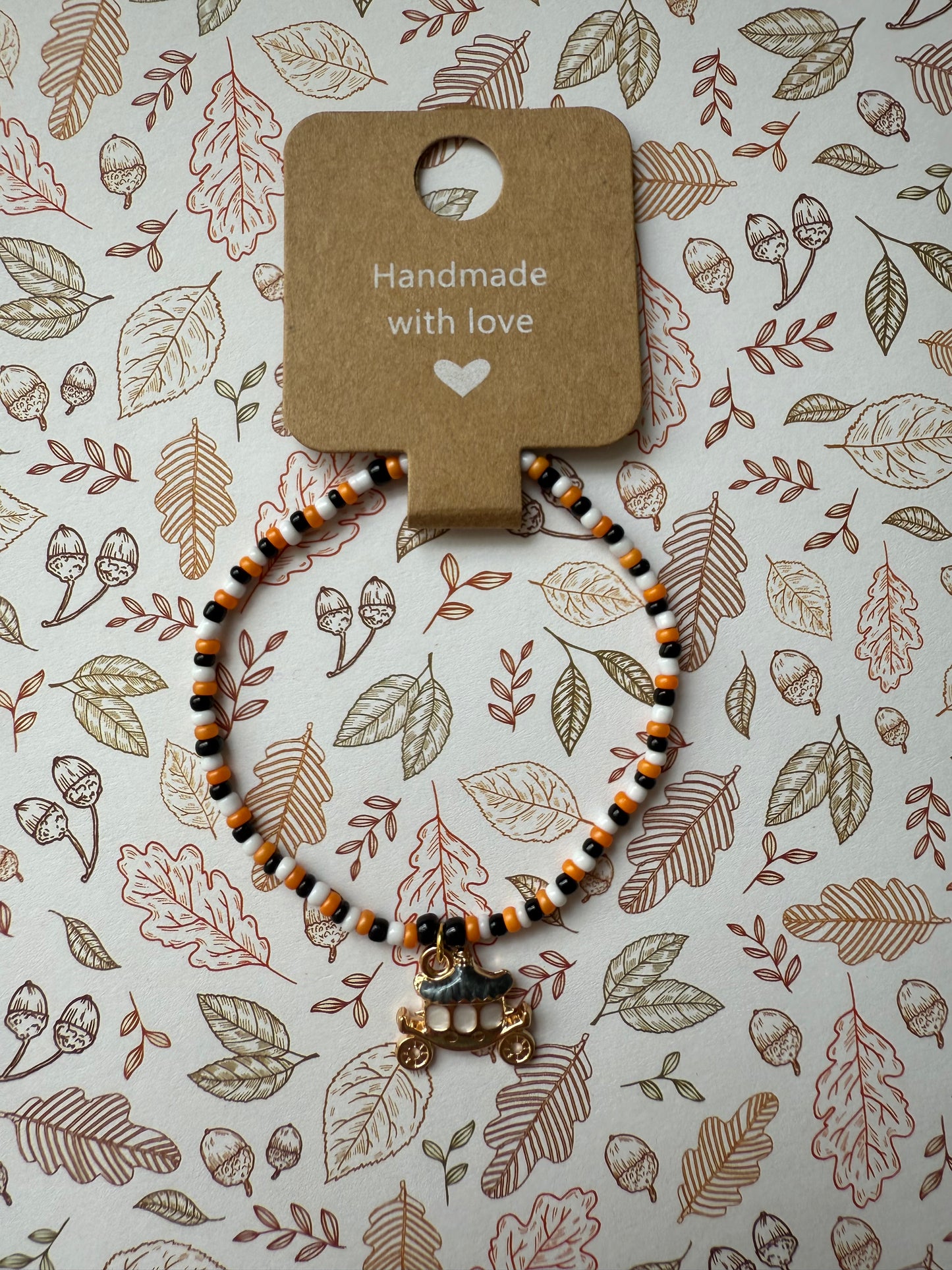 Halloween beaded bracelet