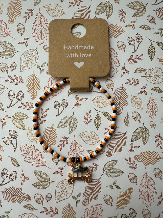 Halloween beaded bracelet