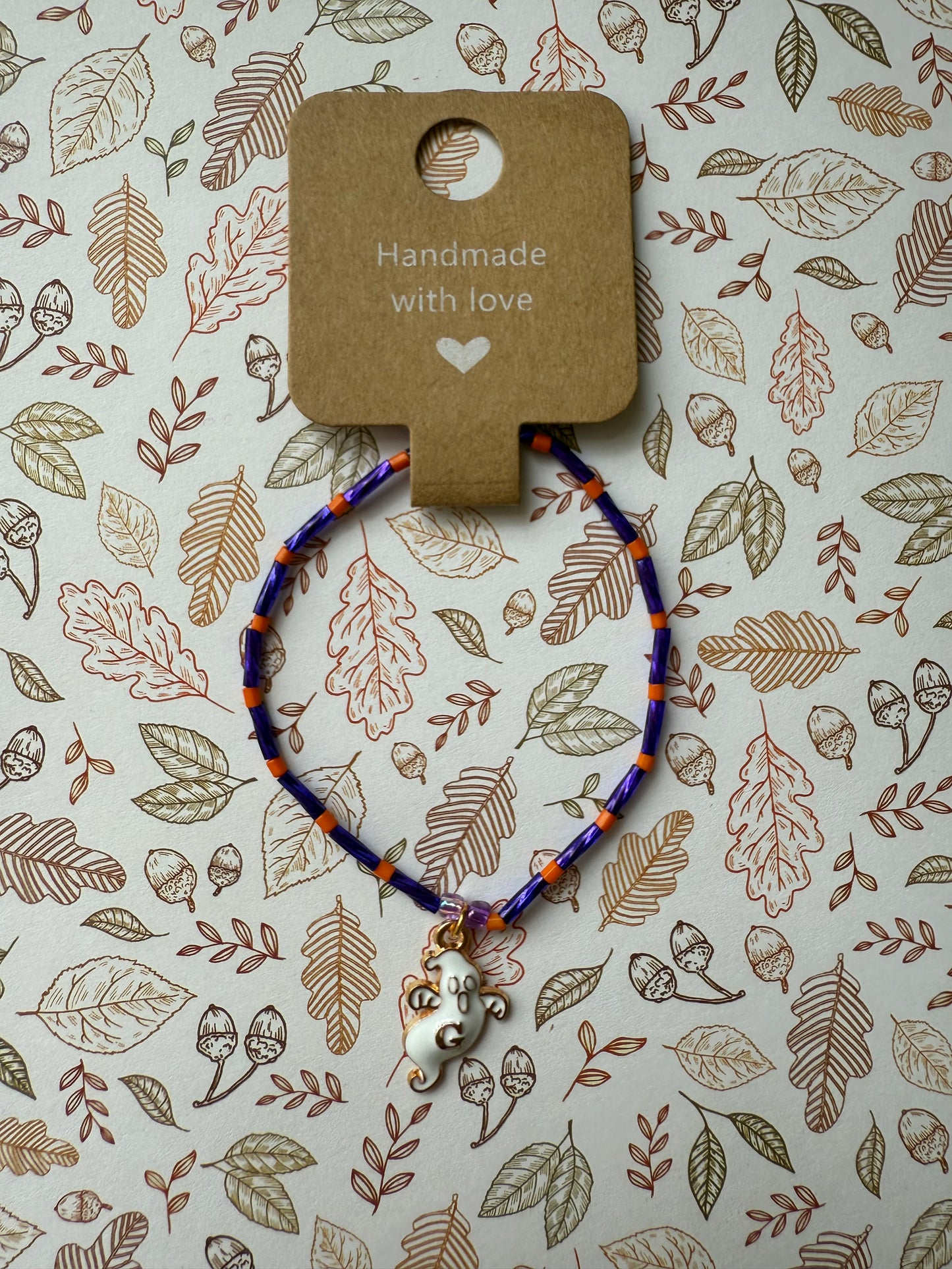 Halloween beaded bracelet