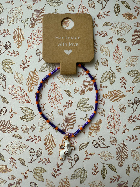 Halloween beaded bracelet