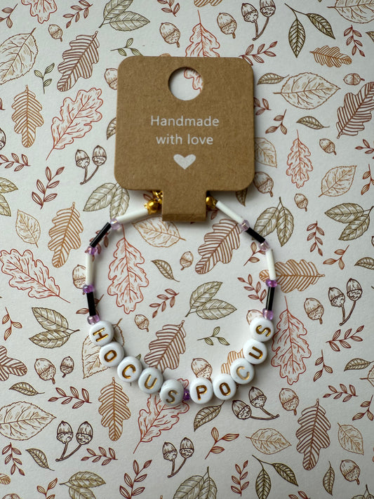 Halloween beaded bracelet