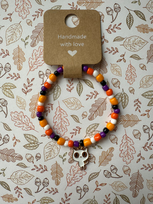 Halloween beaded bracelet