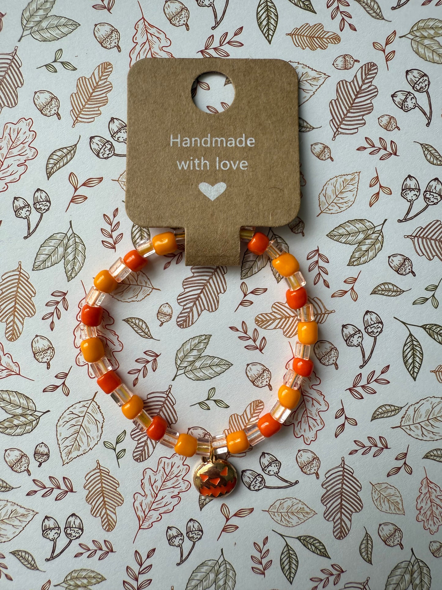 Halloween beaded bracelet