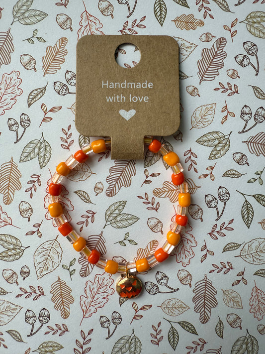 Halloween beaded bracelet