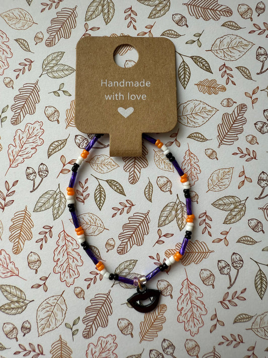 Halloween beaded bracelet