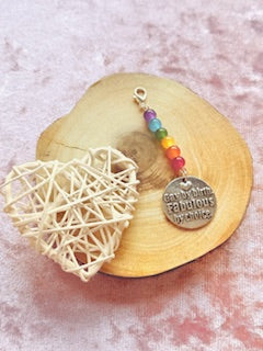 Rainbow charm with LGBTQIA+ bead